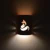 9" Wall Light-Fox-Open Top Half Round-Coral Wash-Indoor-Outdoor - Image 3
