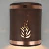 9" Wall Light-Yucca-Open Top-Half Round-Antique Copper-Raw Copper Bands-Indoor-Outdoor - Image 2