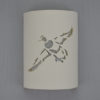 10" Wall Light-Mallard-ADA Low Profile Open Top-Bisque-Indoor-Outdoor