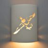 10" Wall Light-Mallard-ADA Low Profile Open Top-Bisque-Indoor-Outdoor - Image 2