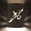 10" Wall Light-Mallard-ADA Low Profile Open Top-Bisque-Indoor-Outdoor - Image 3