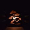 12" Wall Light-Bonsai-Open Top Half Round-Silver Mica-Taupe Haze-Indoor-Outdoor - Image 3