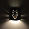 9" Wall Light-Wolf-Open Top Half Round-Tin Roof Green-Indoor-Outdoor - Image 3