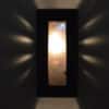 14" Wall Sconce-Picture Window-Low Profile ADA Rectangle-Navy Blue-Silver Mica-Indoor-Outdoor-Open Top - Image 4