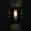 14" Wall Sconce-Picture Window-Low Profile ADA Rectangle-Navy Blue-Silver Mica-Indoor-Outdoor-Open Top - Image 3