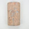 14" Wall Light-Ocean Turtle-Open Top Half Round - Sandstone - Indoor Outdoor