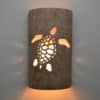 14" Wall Light-Ocean Turtle-Open Top Half Round - Sandstone - Indoor Outdoor - Image 2