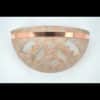 Large Bowl-Shards-Sandstone-Top Copper Band-Indoor-Covered Outdoor-Up Light