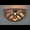 Large Bowl-Shards-Sandstone-Top Copper Band-Indoor-Covered Outdoor-Up Light - Image 2