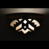 Large Bowl-Shards-Sandstone-Top Copper Band-Indoor-Covered Outdoor-Up Light - Image 3