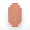 12" Wall Light-Sunface-Zig Zag Handcut-Terracotta-Indoor-Outdoor