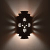 12" Wall Light-Sunface-Zig Zag Handcut-Terracotta-Indoor-Outdoor - Image 3