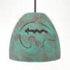 6" Pot Pendant Light- Spirit Bear-Southwest-Raw Turquoise -Indoor