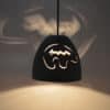 6" Pot Pendant Light- Spirit Bear-Southwest-Raw Turquoise -Indoor - Image 2