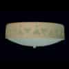 Flush Mount Ceiling Fixture-Tribal Drum-Tan-Indoor