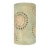 14' Wall Light-Mums-Open Top Half Round - Taupe, Apricot, Blue Wash-Indoor-Outdoor