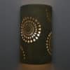 14' Wall Light-Mums-Open Top Half Round - Taupe, Apricot, Blue Wash-Indoor-Outdoor - Image 2