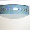 13" Flush Mount-Southwest Sidesteps-Raw Turquoise with added Fen Shui Blue-Interior