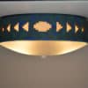 13" Flush Mount-Southwest Sidesteps-Raw Turquoise with added Fen Shui Blue-Interior - Image 2