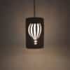 9" Pendant-Balloon-Indoor-Sandstone-White cord - Image 3