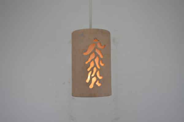 9" Pendant Light-Chile Ristra-Sandstone-Interior-White cord - Image 2