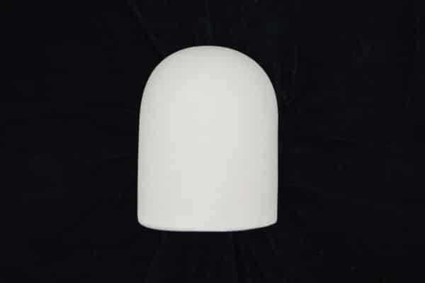 9" Wall Light-Architectural-Hood Half Round-Unfinished Bisque-Indoor-Outdoor