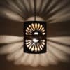 Double fan pendant night