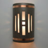 “Quick Ship” – Craftsman Style Center Window Design, Top and Bottom Copper Bands, Anodized Bronze-14" - Image 2
