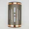 “Quick Ship” – Craftsman Style Center Window Design, Top and Bottom Copper Bands, Anodized Bronze-14"