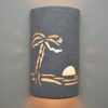 “Quick Ship” – Various Sizes - Palm Tree Design in Gray Tone - Image 2