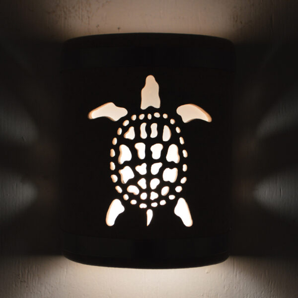“Quick Ship” – Various Sizes - Sea Turtle Design with Top and Bottom Stainless Steel Bands in Sandstone - Image 6