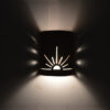 “Quick Ship” – Wall Sconce - Sunrise in Copper Brick-9" - Image 3