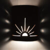 “Quick Ship” – Wall Sconce - Sunrise in Copper Brick-9" - Image 4
